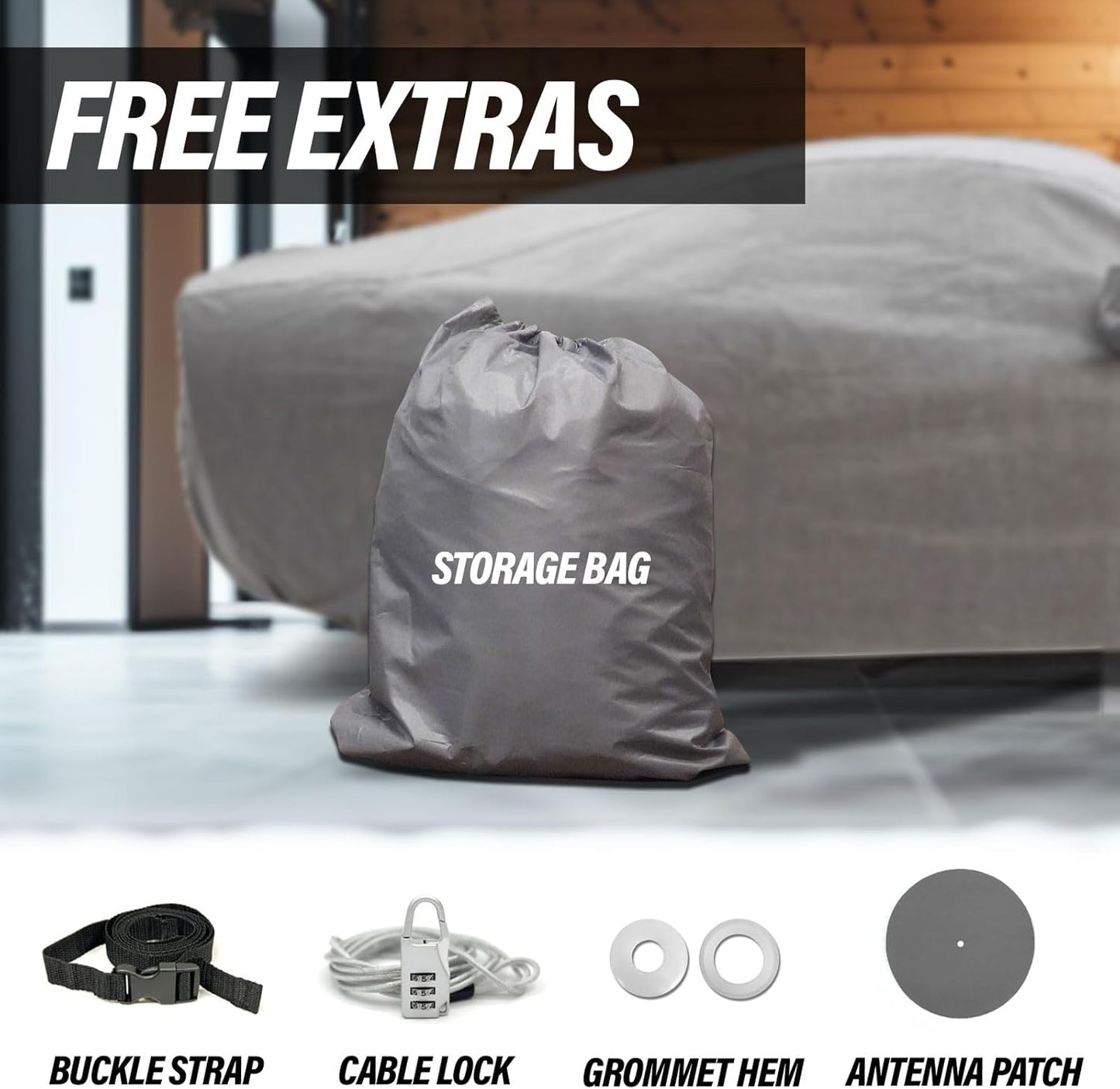 5-Layer Full Car Cover – Semi Custom Fit for Chevrolet Chevy Trax 2015-2021 SUV 4-Door | All-Weather Protection: Dustproof, Windproof, UV-Resistant, Breathable & Durable