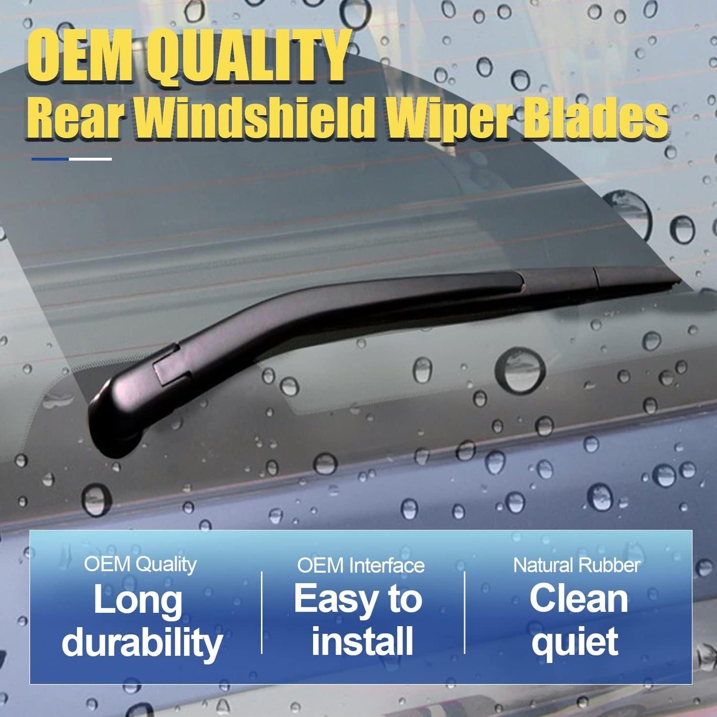 3 wipers Replacement For 2005 2006 2007 2008 2009 2010 Jeep Grand Cherokee Windshield Wiper Blades Set Original Equipment - 21"+21"+14" (Set of 3) U/J HOOK