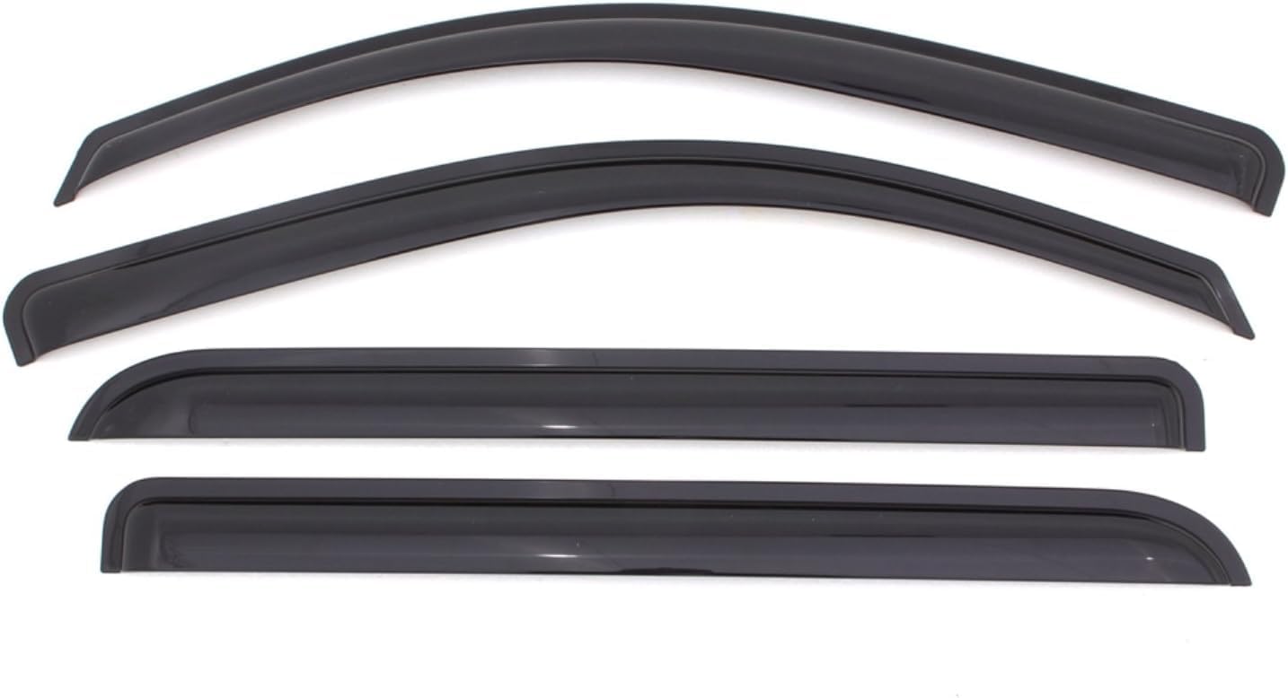KPY Window Visor Compatible with Toyota Highlander & Highlander Hybrid 2008-2013, 4PC Rain Guard Side Window Vent Deflectors Tape-On Mugen Style, 2008 2009 2010 2011 2012 2013