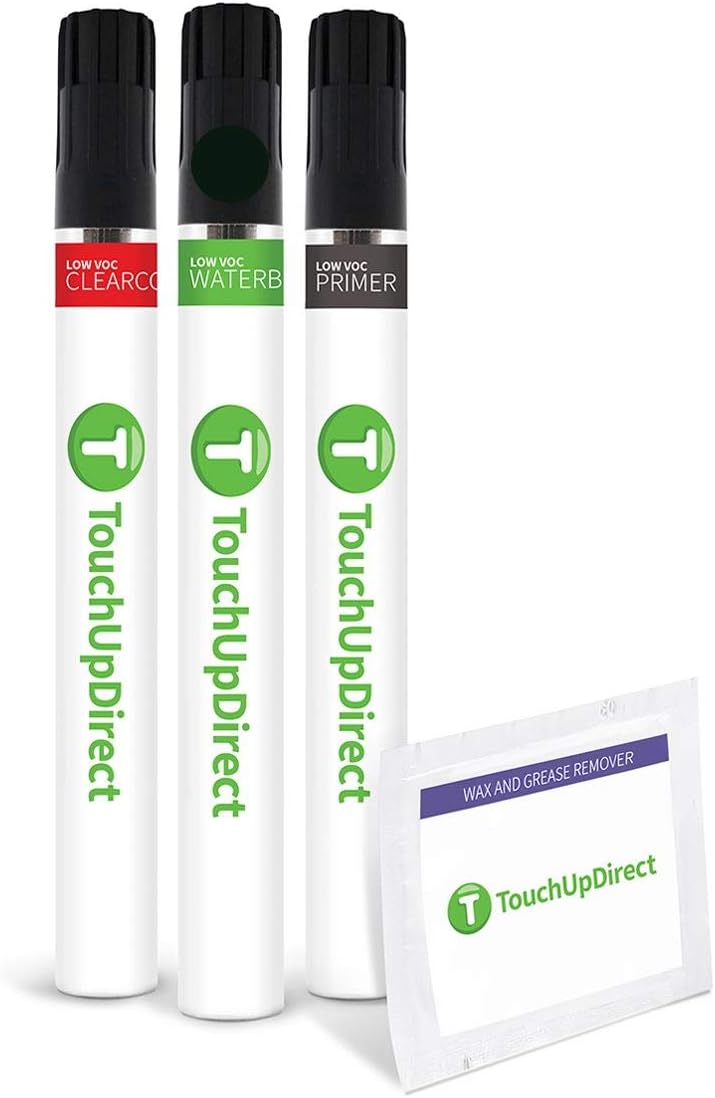 TouchUpDirect 202 Black Compatible with Toyota Exact Match Touch Up Paint Brush - Preferred Kit