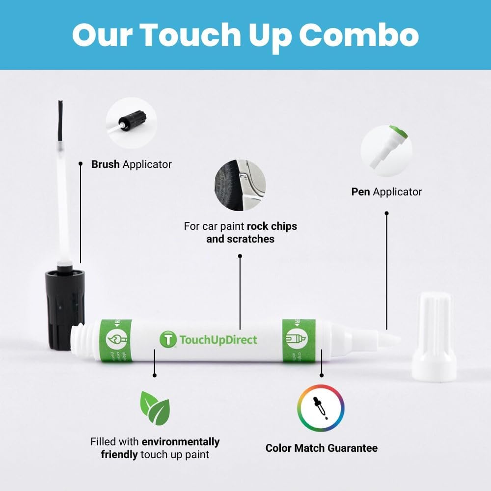 TouchUpDirect 8W6 Parisian Night Pearl Compatible with Toyota Exact Match Touch Up Paint Combo - Preferred Kit