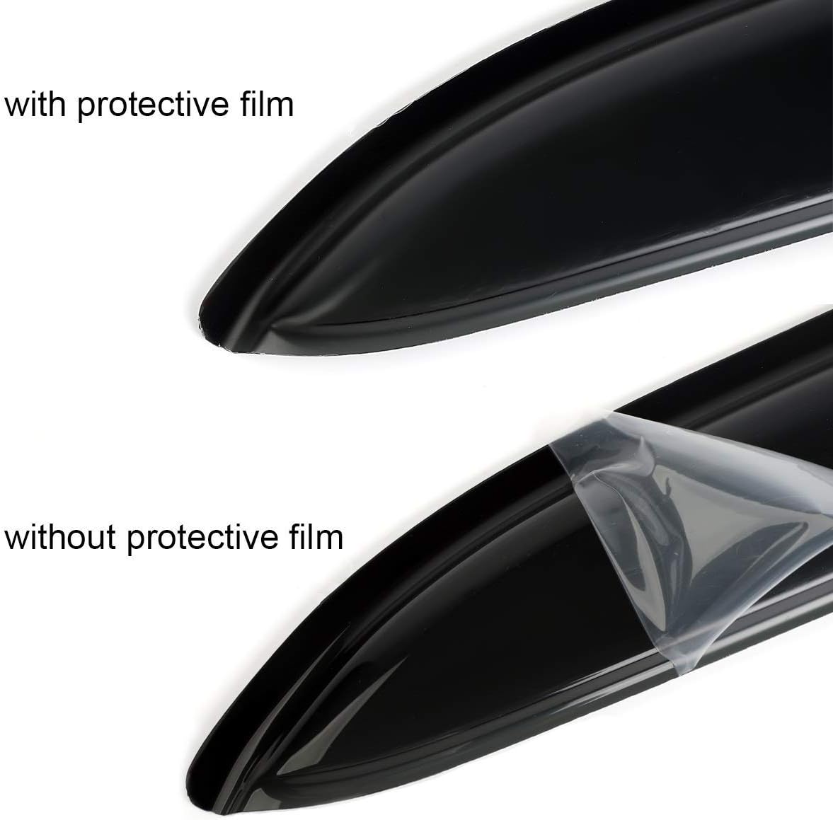 4pcs Outside Mount Style Window Rain Guards Durable Side Wind Deflectors Dark Smoke Vent Nice Window Visors Compatible with 11-20 Toyota Sienna XL30 Van