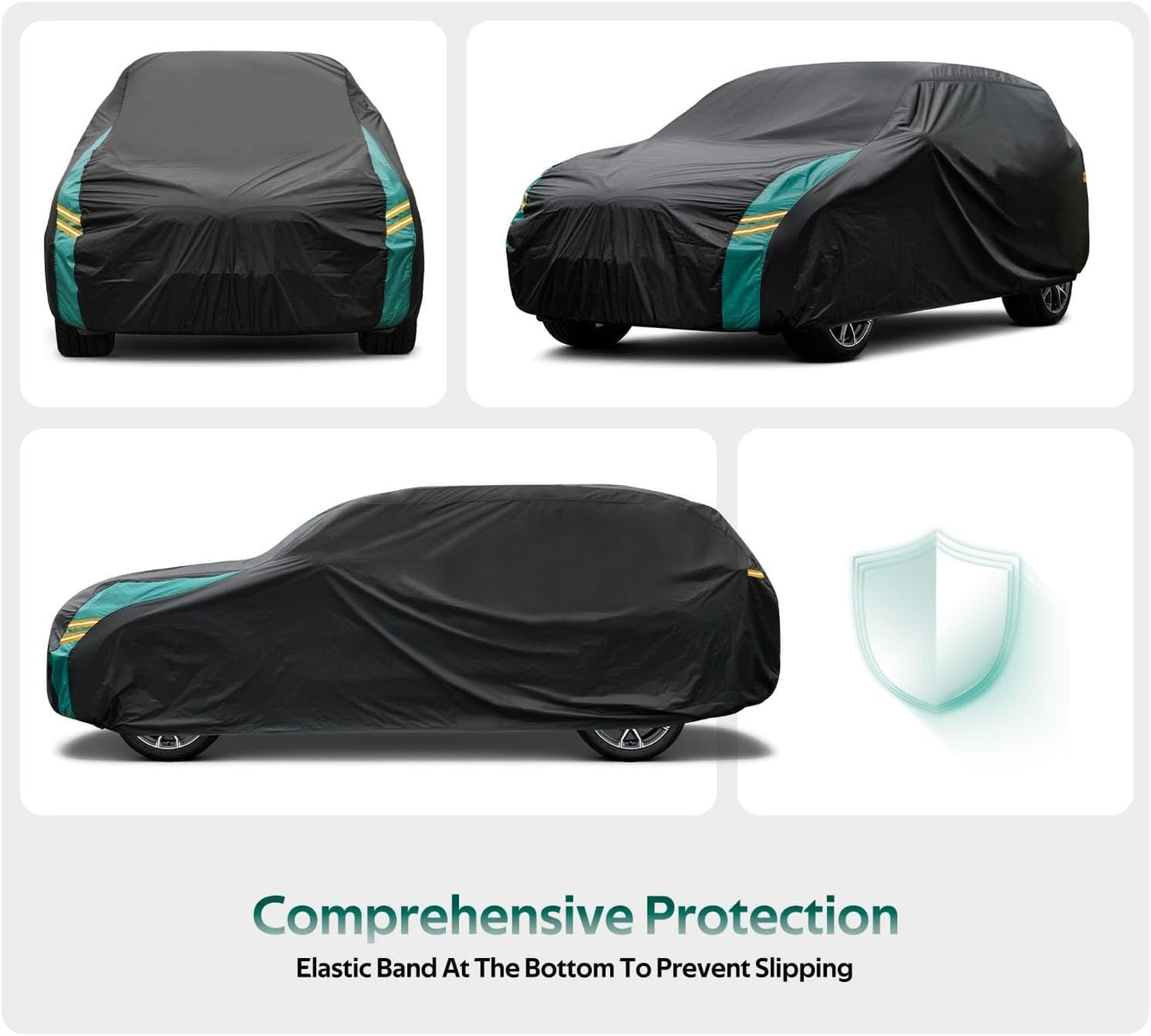 SUV Car Cover Custom Fit for Mazda CX5 CX-5 CX50 CX-50 (2012-2025), Waterproof All Weather for Automobiles, Outdoor Full Cover with Windproof Clip Straps.