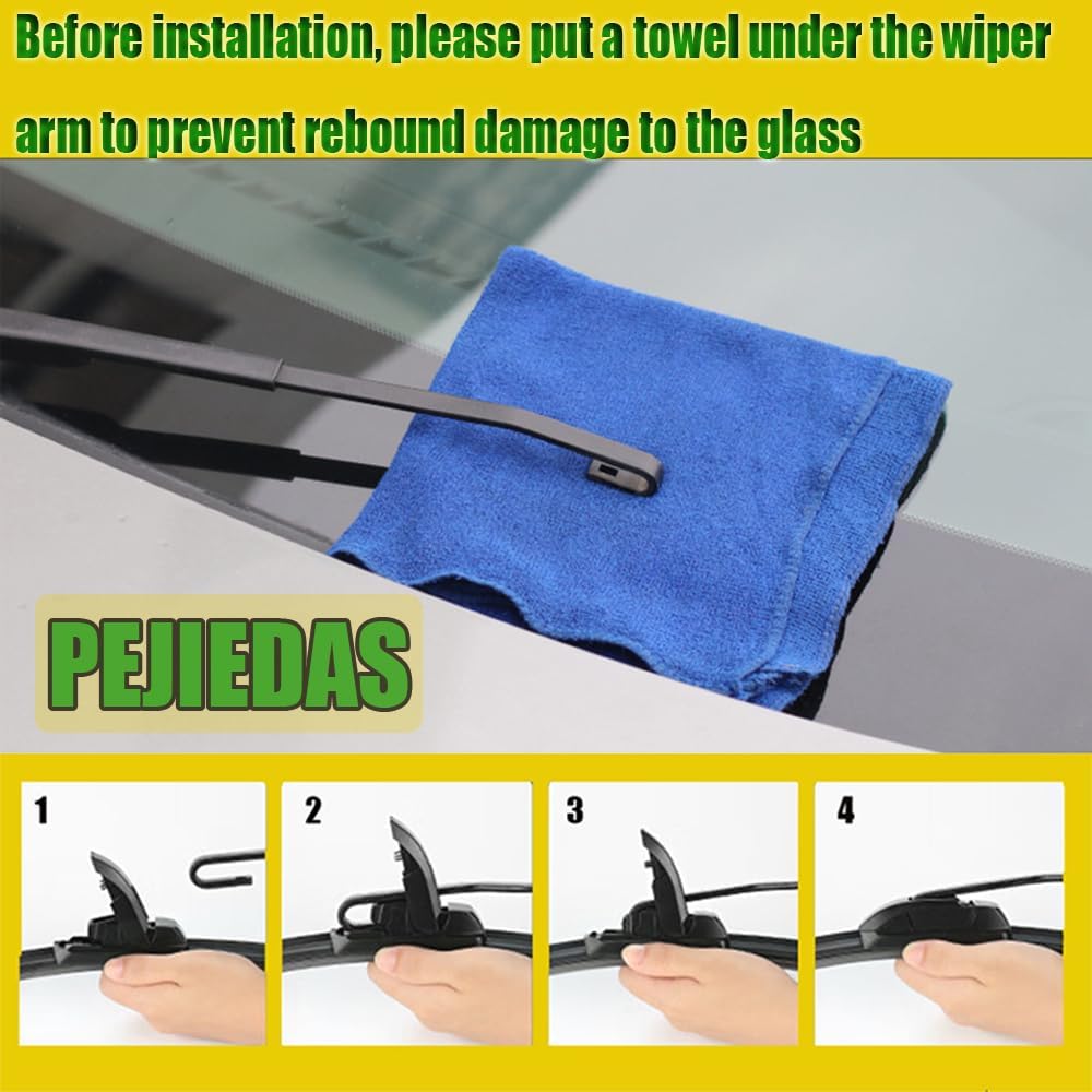 OEM Quality Front Wiper Blades, Replacement for 2009-2018 Toyota Corolla,2013-2021 Toyota RAV4,2007-2018 Honda CR-V, OE Original Style (26 Inch + 16 Inch Front Wiper Blades)