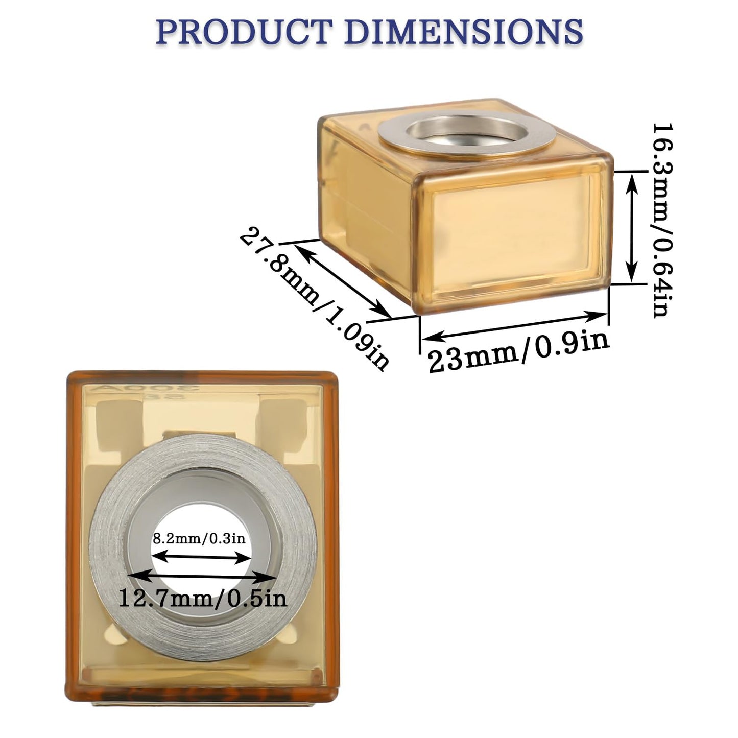 MRBF Terminal Fuse Block 60 AMP Marine Rated Battery Fuse 58V DC Max IP66 Waterproof Fuse Holder 60A