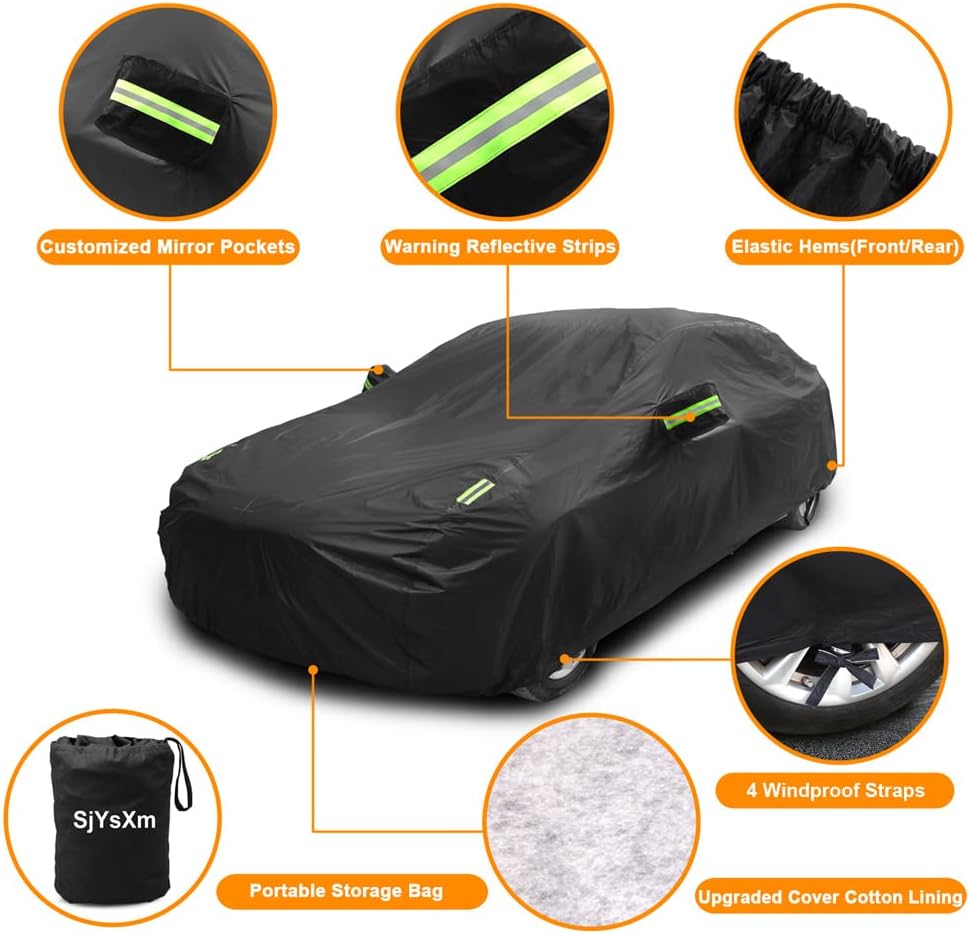 Custom Waterproof Car Cover Compatible with Toyota 4Runner 2003-2026 SUV/Crown Signia 2025 | All-Weather Cover with Cotton Lining | Heavy Duty Rain Sun Snow UV Covers for Outdoor Indoor
