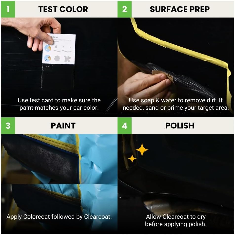 TouchUpDirect 8T6 Voodoo Blue Compatible with Toyota Exact Match Touch Up Paint Aerosol - Essential Kit