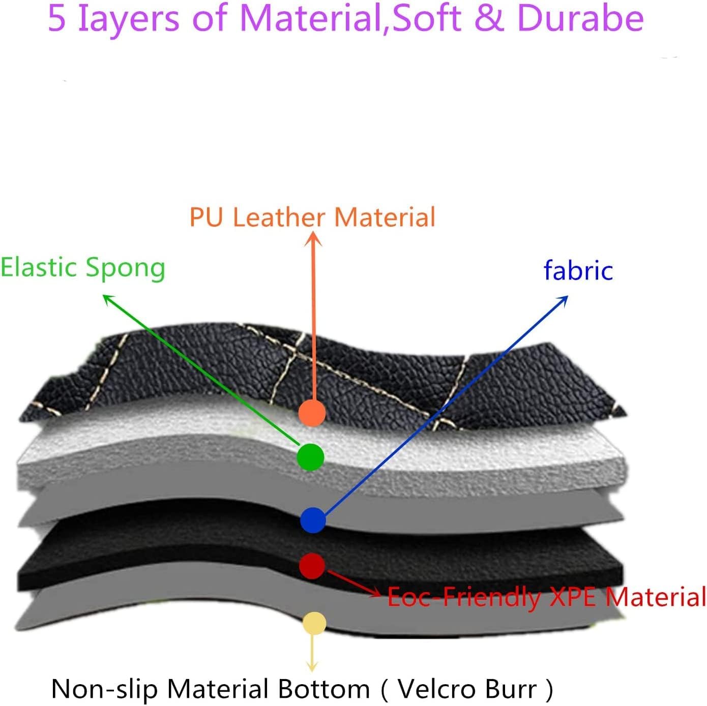 Custom All-Weather Protection Luxury Leather Floor Mats for Cars SUVs Trucks According Anti-Slip Leather Floor mats ﻿ (30,Pink and Black Beige)