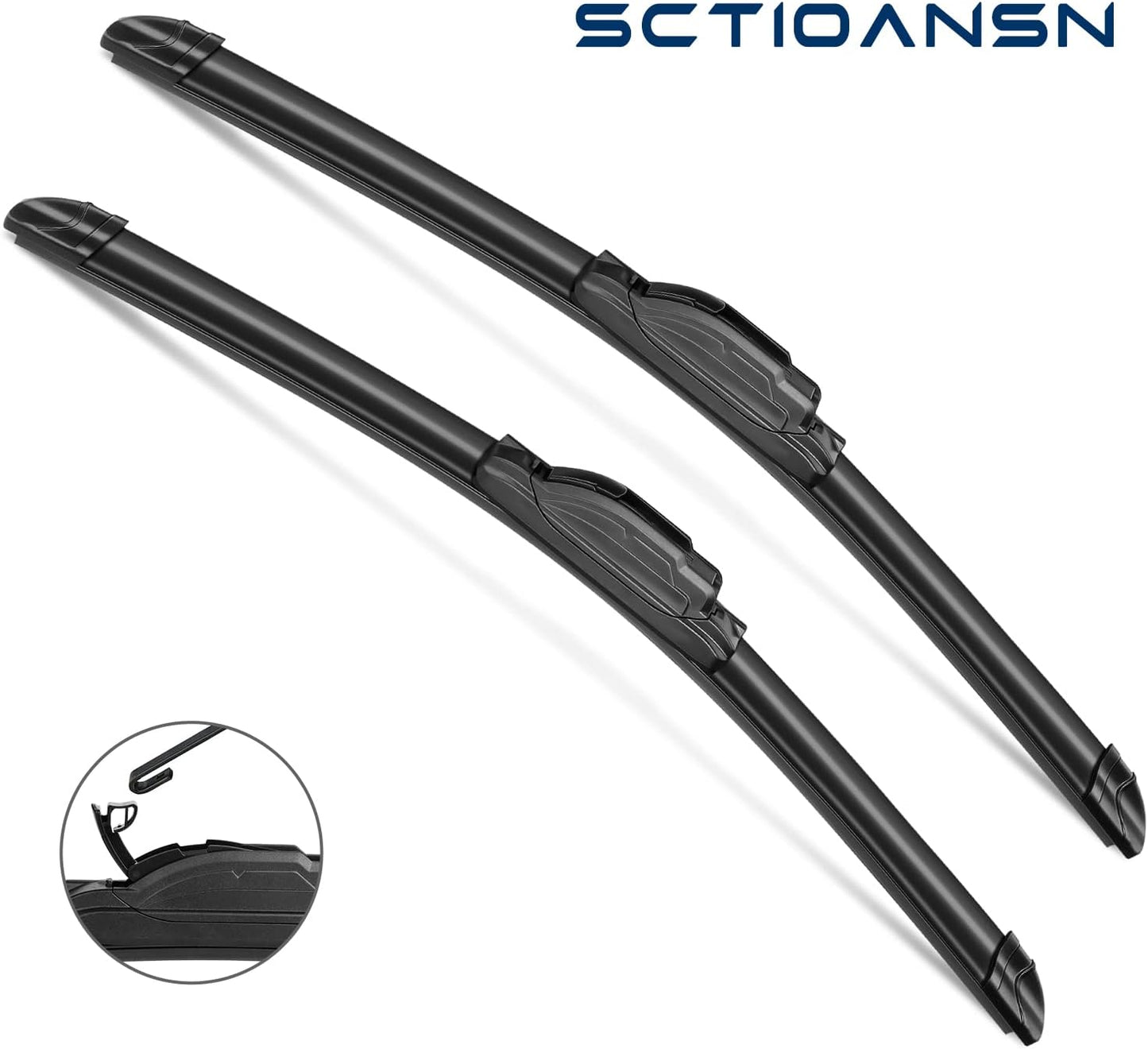 3 Wipers Set for Subaru Forester 2009-2013, 2005-2009 Subaru Legacy Outback, Windshield Wiper Blades Original Equipment Replacement Front and Rear- 24"/18"/14B" (Pack of 3) J- HOOK