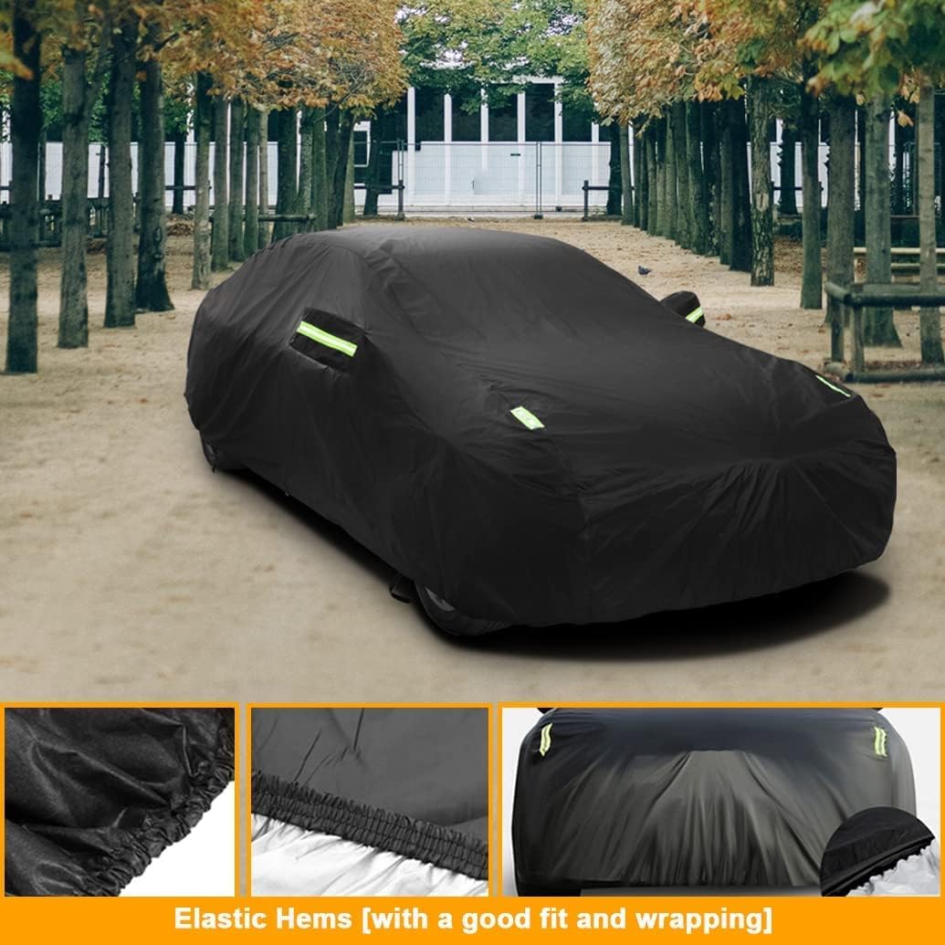 Heavy Duty Car Cover Compatible with Chevrolet Corvette C8 Stingray Z51 Z06 E-Ray 2026-2020, Waterproof All Weather Car Covers with Cotton Lining, Rain Sun Snow Dust UV Cover for Outdoor Indoor