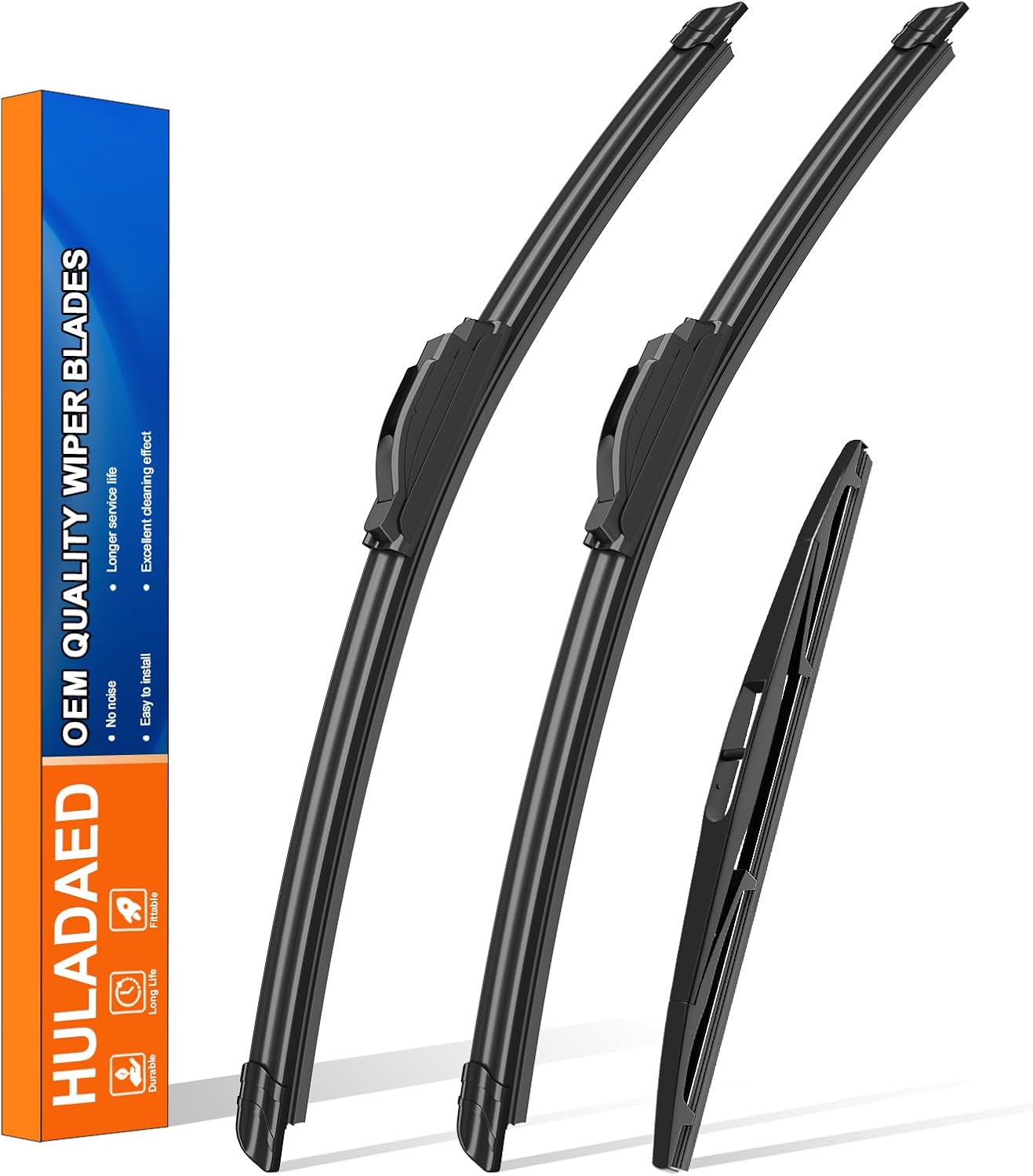 HULADAED® 26'' 17'' 12'' Windshield Wipers Replacement for Honda CRV 2022 2021 2020 2019 2018 2017,Silicone Front Rear Wiper blades for MY Car-All Weather & Quiet(3 PACK)