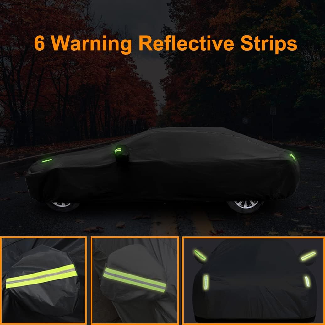 Waterproof Car Cover Compatible with Tesla Model Y 2025-2020 | Premium All-Weather Cover with Cotton Lining | Rain Sun Snow Covers for Indoor/Outdoor | Heavy Duty for All-Season