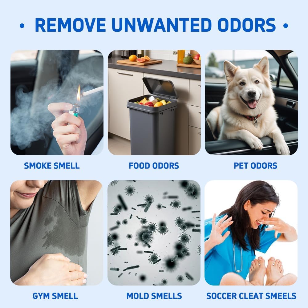 Glodway Whole Car Air Refresher,Odor Eliminator Remover Spray For Car,Tropical Flavor Strong Freshener With Odour Eliminator Technology,Long-Lasting Scent,6 Ounce(Pack of 1)