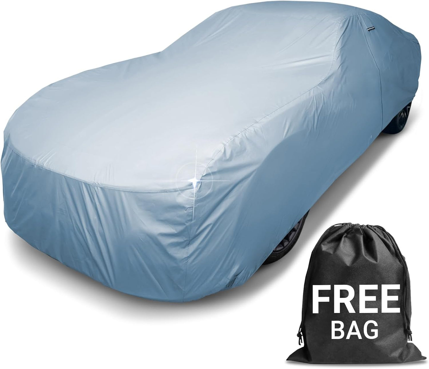 iCarCover Premium Car Cover for 1968-1972 Pontiac GTO Heavy Duty Waterproof All-Weather Automobiles Custom Fit Indoor Outdoor UV Snow Protection Covers with Straps and Bag