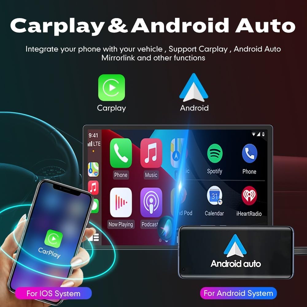 Kunfine Car CarPlay Android Auto Navigation Stereo GPS Radio Camera Display 13.1" QLED Touchscreen Headunit Tablet Media Player for Peugeot 301 2013-2022, if Applicable Octa Core 2G+32G Gloss Black