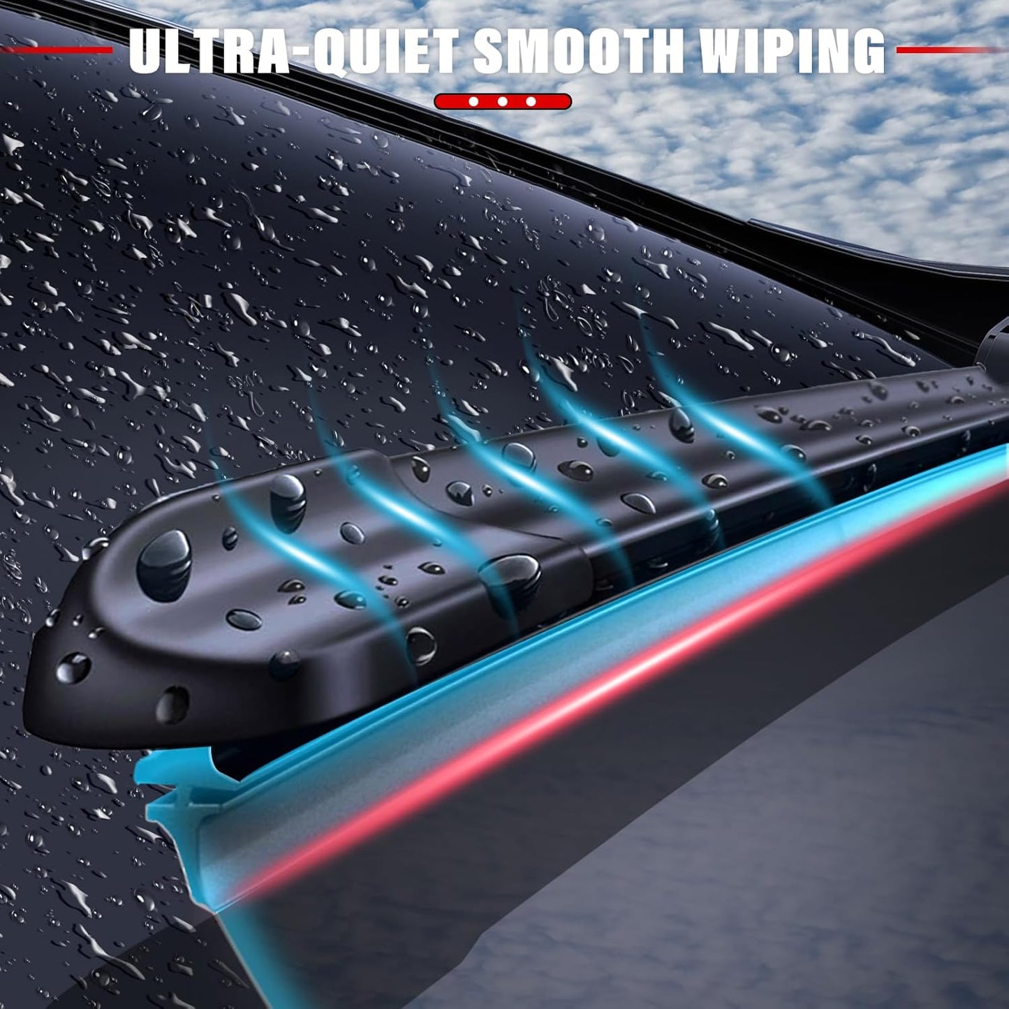 Windshield Wiper Blade Set Replacement for Lexus RX350 2016 2017 2018 2019 2020 2021 Original Equipment Replacement Front Rear Windshield Wiper Blade-26"/20"/16" (Set of 3) Top Lock