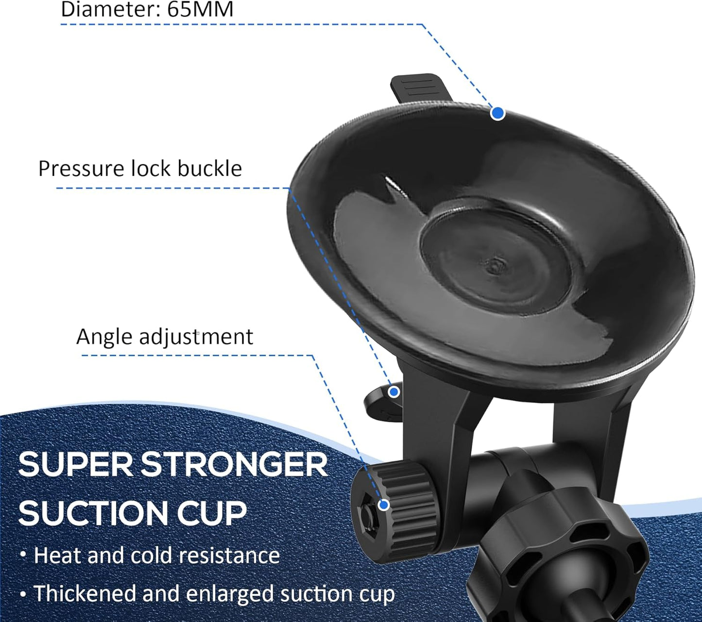 Super Radar Detector Mount,Super Car Windshield,Dashboard Suction Cup Bracket,Suitable for Cobra Radar Detector iRadar ESD SPX RAD 480i 380 450 7800BT(for Cobra Radar)