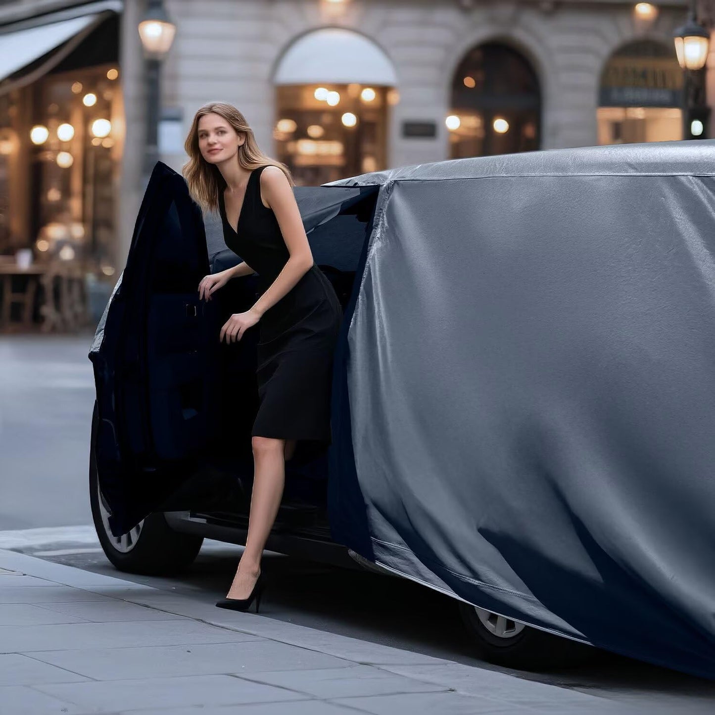 Waterproof Buick Riviera(1966-2000) Car Cover with Breathable Vents, [2025 Upgrade] Premium Covers with Cotton Liner and Zipper Door, Sun Rain Snow Dust Uv Protection.(Gift with Towel)