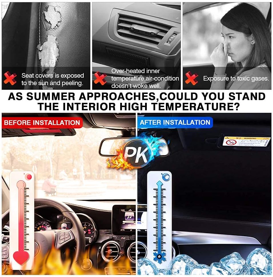 KUST Windshield Sun Shade for 2019-2021 Infiniti QX50 & 2021-2025 2026 QX55 Accessories Window Sunshade Sun Visor Protector Foldable Blocks UV Rays Keep Car Cooler