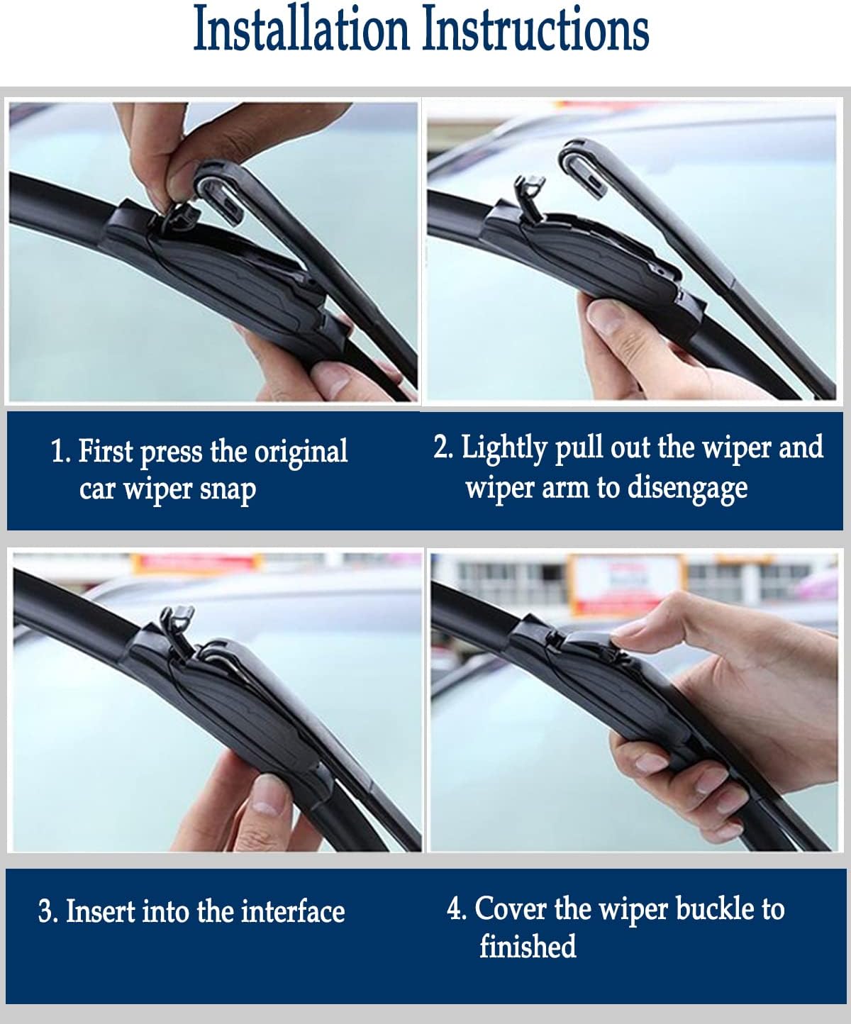 3Pcs Toyota Sienna Windshield Wiper Blades for Toyota Sienna 2011-2017 2018 2019 2020, Original Equipment Automotive Replacement Windshield Wiper Blades for My Car- 28"/20"/16" (Pack of 3) J- HOOK