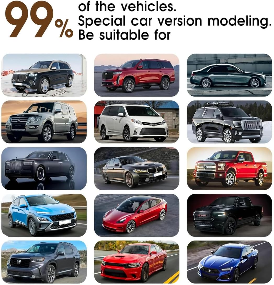 Custom Personalized Floor Mats for Cars，Luxury Full Coverage All Car Floor Mats，Anti-Slip Leather Car Mat Set ，Custom Floor Mats for 99% of Cars, Trucks & SUVs. (White and Black)