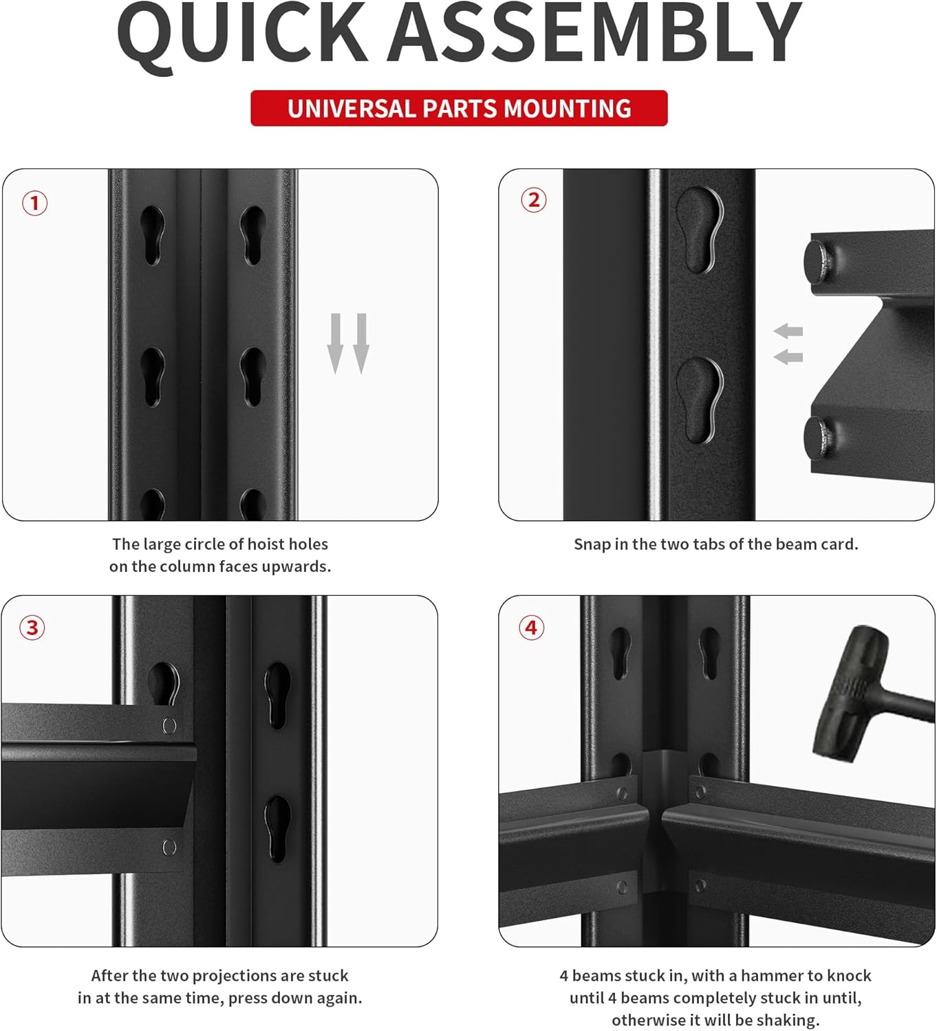 Metal Garage Storage Shelf, Heavy Duty 5 Tier Shelving Unit, Industrial Utility Shelving for Garage Storage, Durable Metal Shelf Organizer, Storage Shelving 24" D x48 W x72 H（2 Pieces）