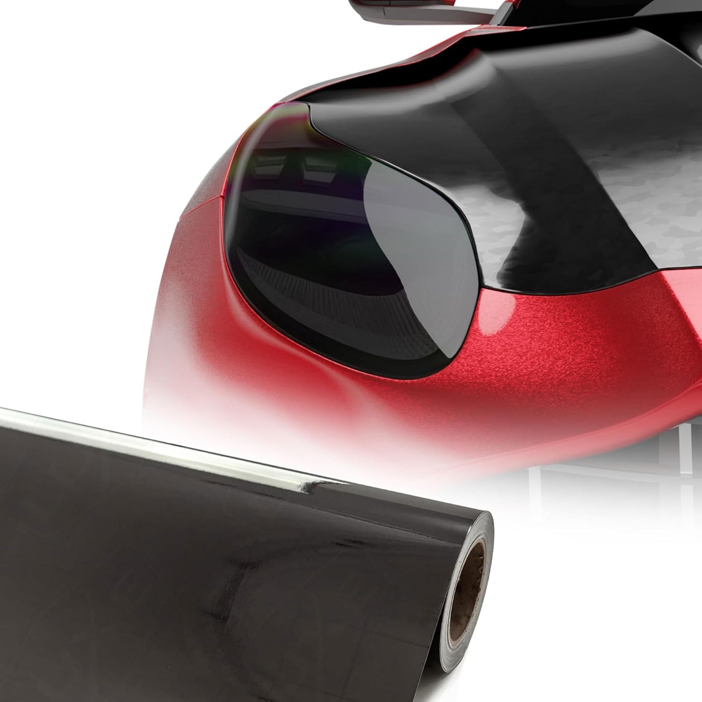 Luxe LightWrap Mid Smoke Gloss Universal Headlight Tail Light Tint Kit (20” x 2 Yard)