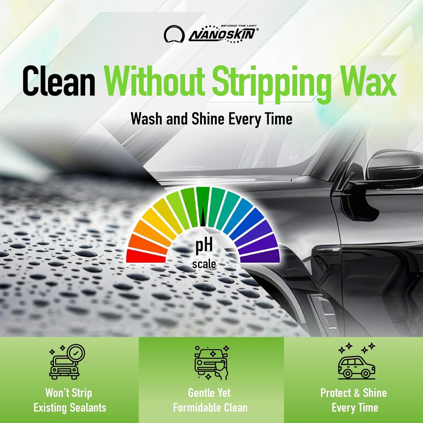 Nanoskin BUBBLE BATH Foaming Car Wash Shampoo 30 Gallons - Works with Foam Cannon, Gun, Bucket Washes, Car Soap for Pressure Washer | For Car, Truck, Motorcycle, RV & More, Green,3840 Fl Oz(Pack of 1)