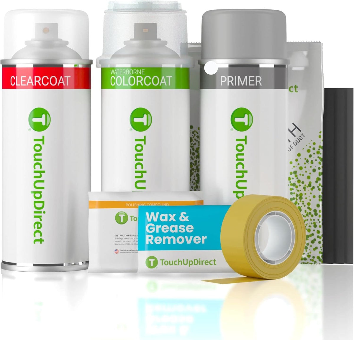 TouchUpDirect 056 White/Natural White for Toyota Exact Match Touch Up Paint Aerosol - Platinum Package