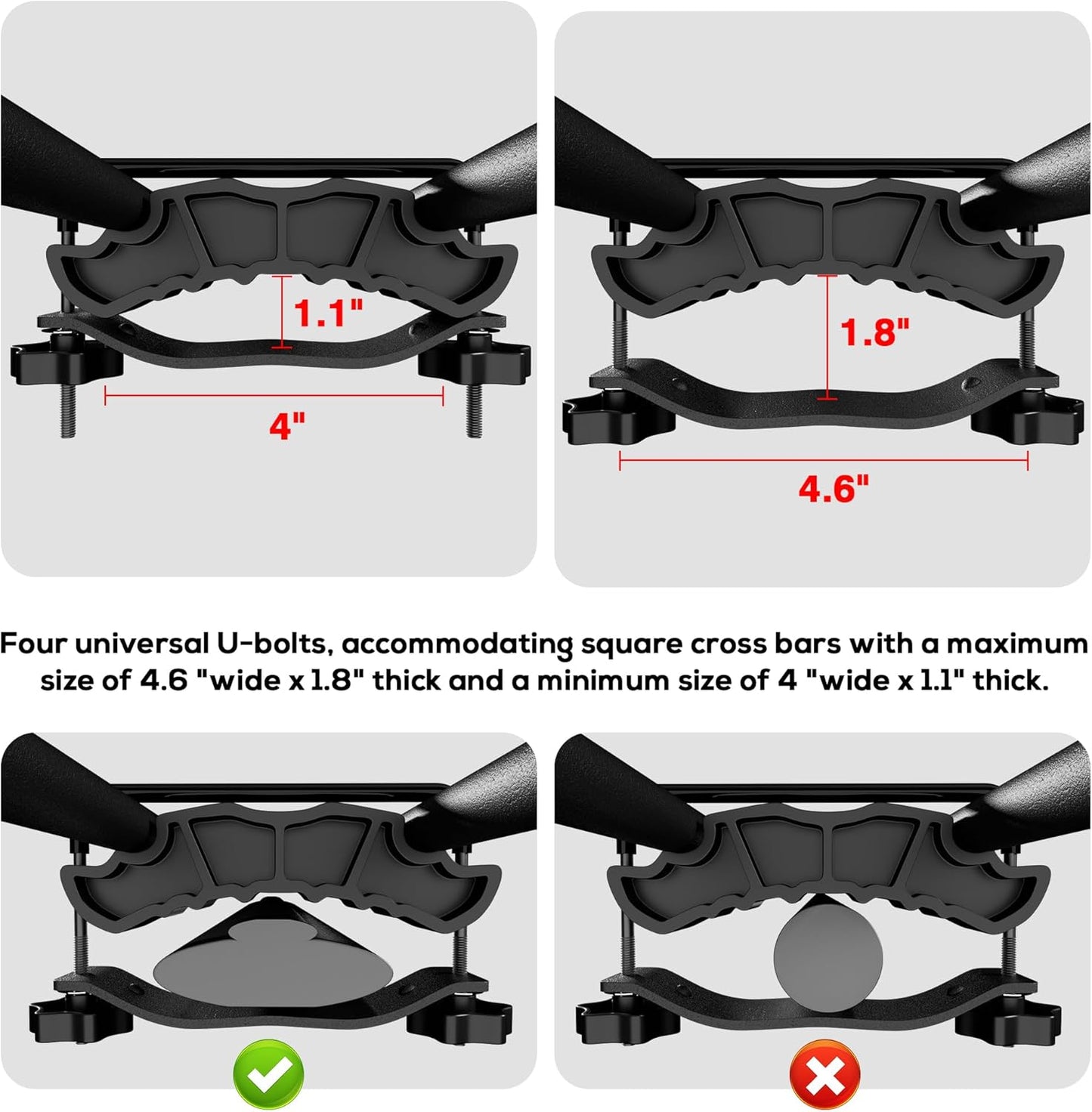 Wildroad Roof Rack Cargo Basket, Upgraded 4” Fence Wide Car Roof Basket Combo, 84"x 50"x 4" Universal Roof Cargo Carrier Basket with Cargo Bag, Cargo Net and Ratchet Straps Fits for SUV Truck Cars