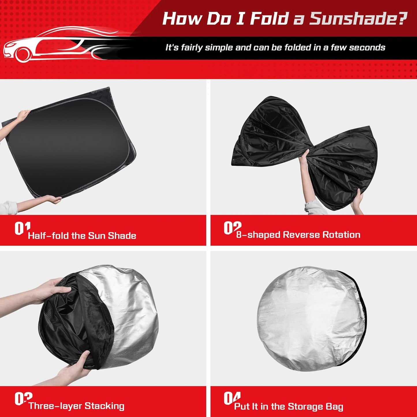 ARISMOTOR Windshield Sun Shade for Acura Integra 2023-2025, Custom Fit Foldable Front Window Sunshade Sun Visor Protector, Block UV Rays Keep Your Car Cooler