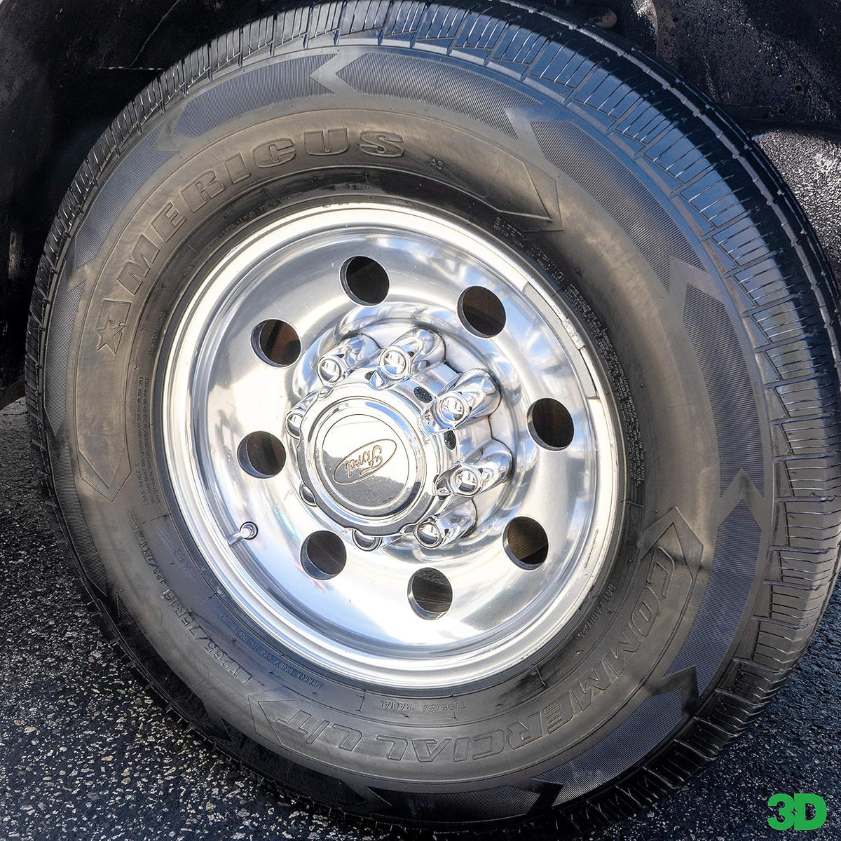 3D Ultra Protectant Tire Shine Spray – Water-Based High Gloss Tire Dressing | Long Lasting UV Protection for Rubber & Vinyl | No Sling | Made in USA |1 Gallon